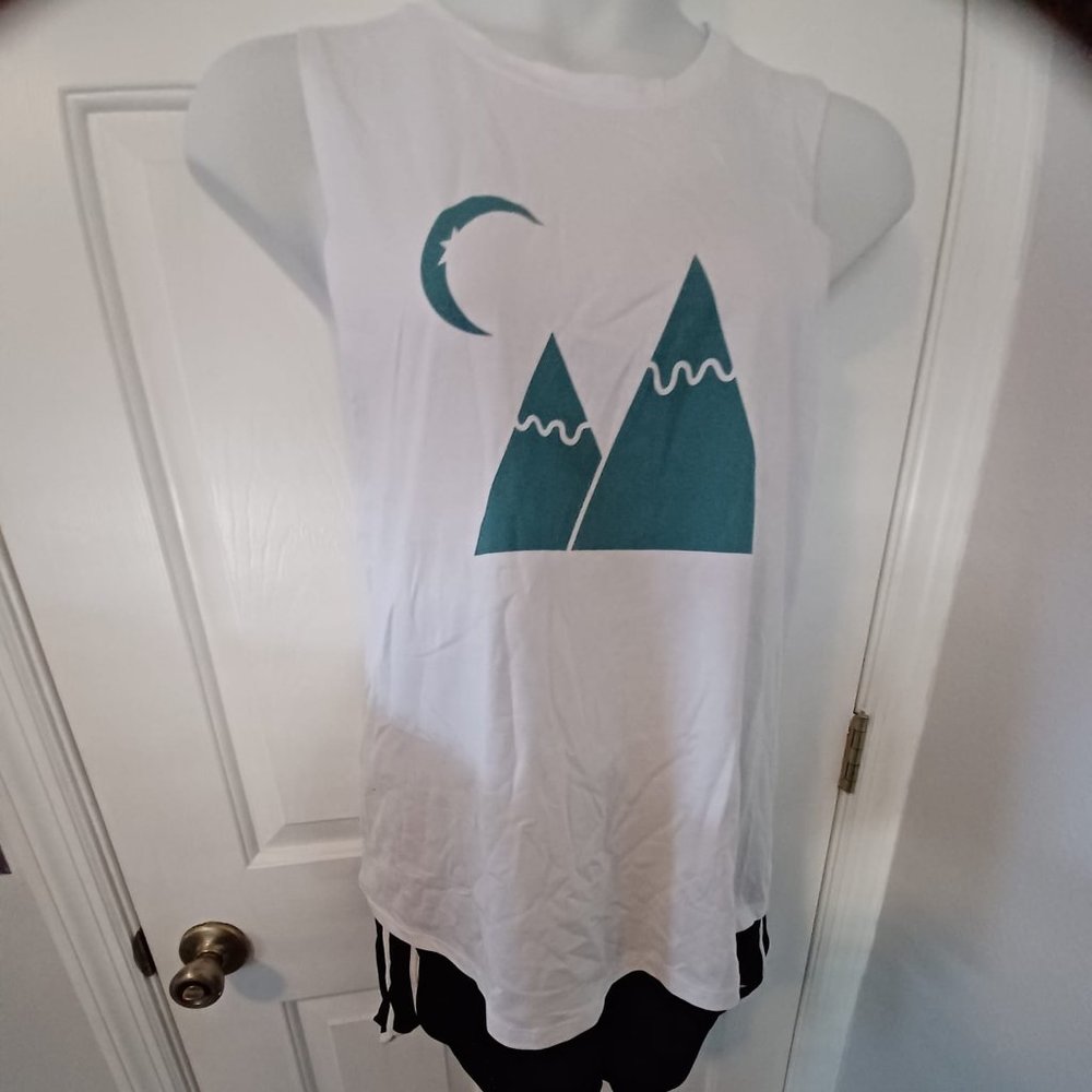 ZYIA WHITE TRIBAL TANK XXXL